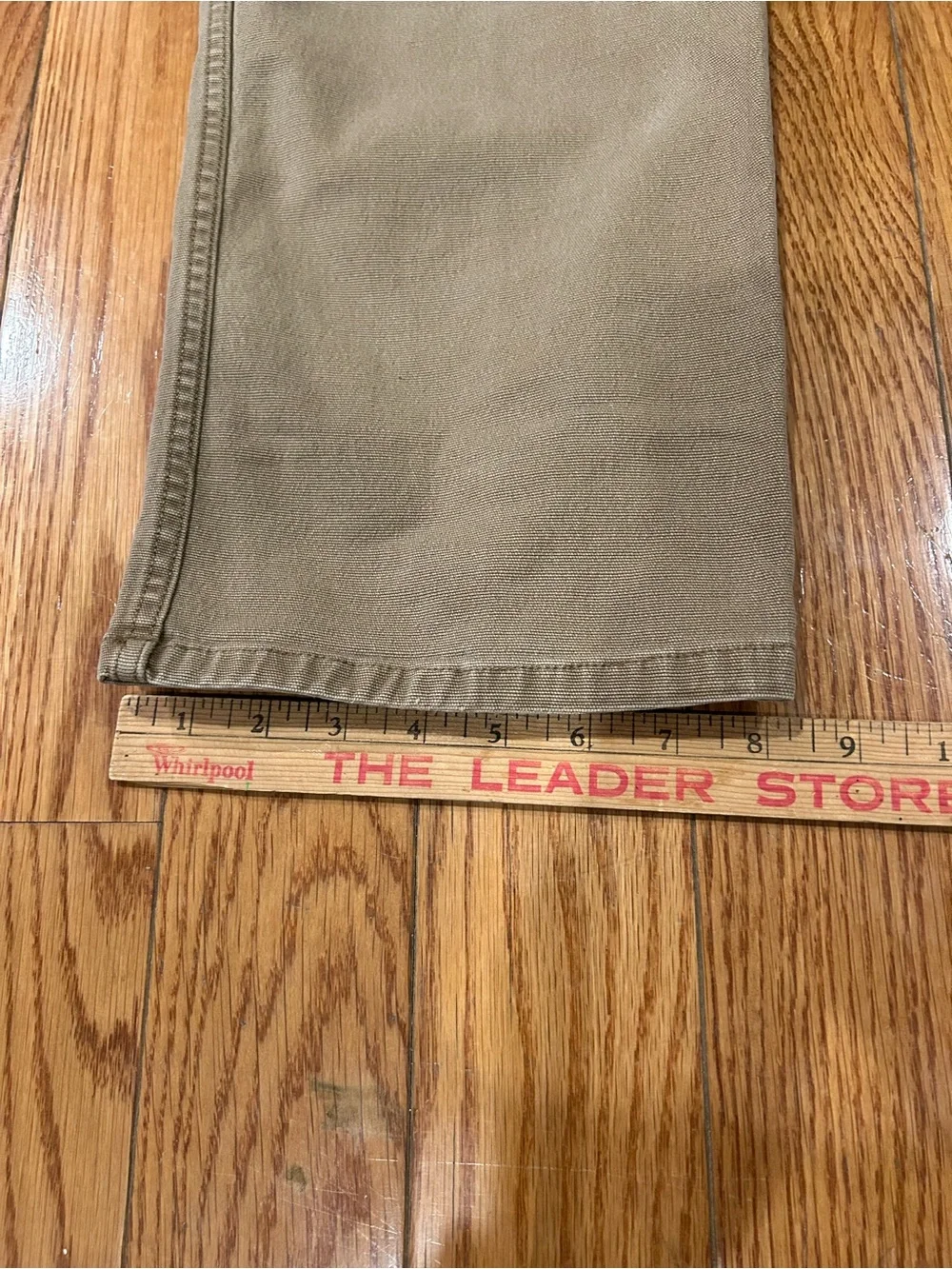Eddie Bauer Men's 36x30 Specialty Dyed Canvas Pants Straight Fit Khaki Brown